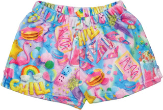 Iscream Chill Plush Shorts, Iscream, Fleece Shorts, Gifts for Tween, Girls Sleep Shorts, iscream, Iscream Chill, Iscream Chill Plush Shorts, Iscream rainbow, iscream shorts, iscream-shop, plu