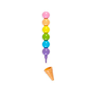 Ooly Rainbow Scoops Vanilla Scented Stacking Erasable Crayons, Ooly, Art Supplies, Camp Gift, Camp Gifts, EB Boys, EB Girls, ift, Ooly, Ooly Crayons, Ooly Rainbow Scoops Vanilla Scented Stack