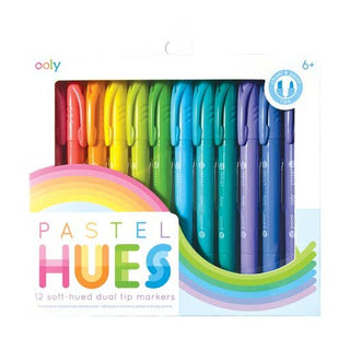 Ooly Pastel Hues Markers - Set of 12, Ooly, Art Supplies, Arts & Crafts, EB Boys, EB Girls, Ooly, Ooly Markers, Ooly Pastel Hues Markers, Stocking Stuffer, Stocking Stuffers, Toy, Toys, Marke