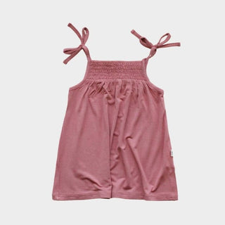 Babysprouts Smocked Summer Dress in Dark Rose, Babysprouts, Baby Sprouts, Babysprouts, Babysprouts Dress, cf-size-12-18-months, cf-size-18-24-months, cf-size-2, cf-size-5, cf-size-6, cf-size-