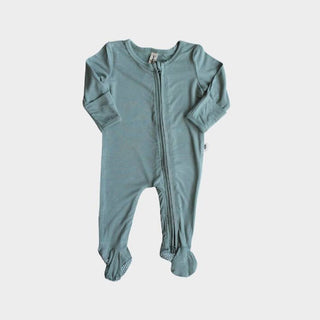 Babysprouts Footie Romper with Zipper in Teal Green, Babysprouts, Baby Sprouts, Babysprouts, Babysprouts Footie, Babysprouts Footie Romper with Zipper, Bamboo, Bamboo Footie, Footie, Footie w