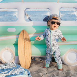 Dream Big Little Co Surf's Up Dream Romper, Dream Big Little Co, cf-size-2t, cf-size-3-6-months, cf-type-pajamas, cf-vendor-dream-big-little-co, DBLC, Dream Big Little Co, Dream Big Little Co