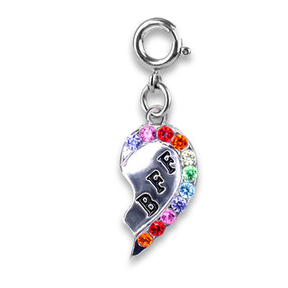 Charm It! Silver BFF Broken Heart Charm, Charm It!, Best Friend, Best Friend Charm, BFF, BFF Charm, cf-type-charms-&-pendants, cf-vendor-charm-it, Charm Bracelet, Charm It Charms, Charm It!, 