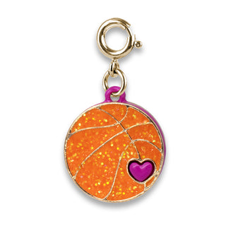 Charm It! Gold Glitter Basketball Charm, Charm It!, Basketball, cf-type-charms-&-pendants, cf-vendor-charm-it, Charm Bracelet, Charm It Charms, Charm It!, Charm It! Gold Glitter Basketball Ch