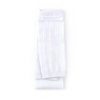 Little Stocking Co Footless Tights - White, Little Stocking Co, Cable Knit Tights, cf-size-0-6-months, cf-size-5-6y, cf-size-6-12-months, cf-type-footless-tights, cf-vendor-little-stocking-co