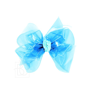 Medium Waterproof Double Knot Hair Bow on Clippie, Beyond Creations, Alligator Clip Hair Bow, Beyond Creations, Bow, cf-size-apple-green, cf-size-aquamarine, cf-size-black, cf-size-emerald, c