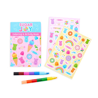 Ooly Mini Traveler Coloring & Activity Kit - Sugar Joy, Ooly, Art Supplies, Book, Camp Gift, Camp Gifts, Coloring & Activity Kit, Coloring Book, Ooly, Ooly Mini Traveler Coloring & Activity K