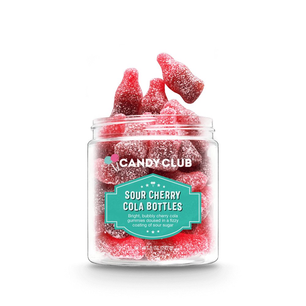 Candy Club Sour Cherry Cola Bottles Gummies