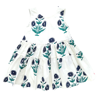 Pink Chicken Girls Eloise Dress - Navy Dandelion, Pink Chicken, Big Girls Clothing, cf-size-10y, cf-size-6y, cf-type-dress, cf-vendor-pink-chicken, Dress, Dress for Girls, Dresses for Girls, 