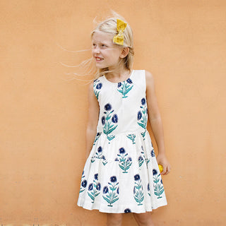 Pink Chicken Girls Eloise Dress - Navy Dandelion, Pink Chicken, Big Girls Clothing, cf-size-10y, cf-size-6y, cf-type-dress, cf-vendor-pink-chicken, Dress, Dress for Girls, Dresses for Girls, 