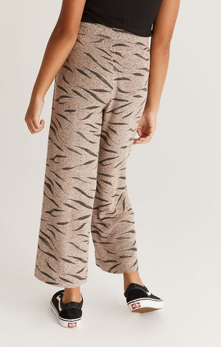 Z Supply Girls Brinley Zebra Pant - Frappe, Z Supply, cf-size-large-12-14, cf-size-medium-10-12, cf-size-small-7-8, cf-type-bottoms, cf-vendor-z-supply, CM22, JAN23, tween clothing, Z Supply,