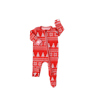 Gigi and Max Clark Christmas Sweater Zip One Piece, Gigi and Max, All Things Holiday, Bamboo Pajama, cf-size-6m-3-6m, cf-size-newborn, cf-type-pajamas, cf-vendor-gigi-and-max, Christmas, Chri