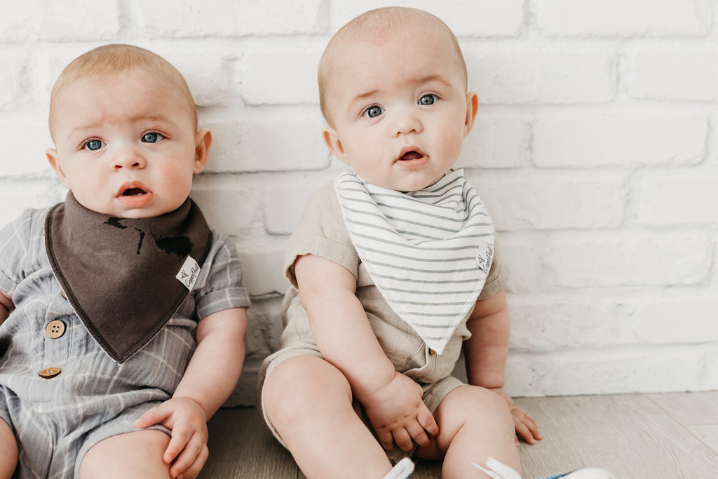 Copper Pearl Ace Bandana Bib Set | Basically Bows & Bowties