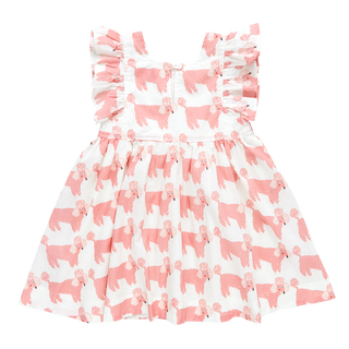 Pink Chicken Girls Elsie Dress - Poodle Party, Pink Chicken, Big Girls Clothing, Dress, Dress for Girls, Dresses for Girls, Elsie Dress, Little Girls Clothing, Little Girls Dress, Little Girl