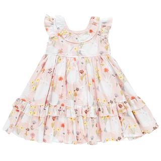 Pink Chicken Girls Judith Dress - Rabbit Garden, Pink Chicken, Big Girls Clothing, Dress, Dress for Girls, Dresses for Girls, Easter, Easter Dress, Girls Judith Dress, Little Girls Clothing, 