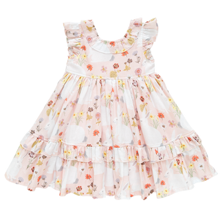 Pink Chicken Girls Judith Dress - Rabbit Garden, Pink Chicken, Big Girls Clothing, Dress, Dress for Girls, Dresses for Girls, Easter, Easter Dress, Girls Judith Dress, Little Girls Clothing, 