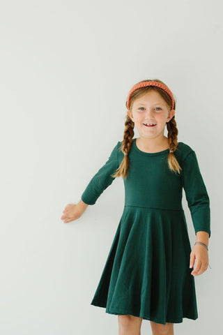 Gus + Steel Twirl Dress in Pine, Gus + Steel, cf-size-6-7, cf-vendor-gus-steel, CM22, Gus + Steel, Gus + Steel Twirl Dress, Gus and Steel, Gus and Steel Dress, Gus and Steel Pine, Gus and Ste