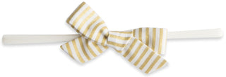 Baby Bling Gold Stripe Cotton Print Skinny Bow Headband, Baby Bling, Baby Bling, Baby Bling Bows, Baby Bling Cotton Print headband, Baby Bling Fall 2018 Release, Baby Bling Gold Stripe, Baby 