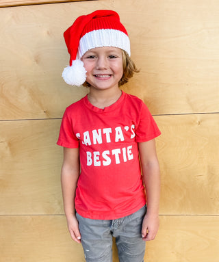 Brokedown Clothing Kid's Santa's Bestie Tee, Brokedown Clothing, All Things Holiday, Brokedown Clothing, Brokedown Clothing Holiday, Brokedown Clothing Holiday 2021, Brokedown Clothing Santa'