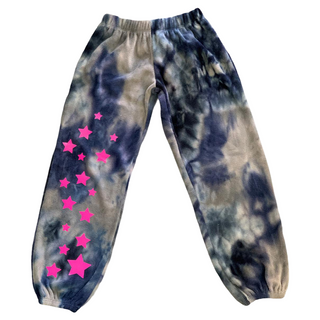 Tweenstyle Neon Star Tie Dye Polar Fleece Sweatpants, Tweenstyle, cf-size-12, cf-size-4, cf-size-5, cf-size-6, cf-size-6x, cf-type-joggers, cf-vendor-tweenstyle, CM22, Sparkle by Stoopher, Sp