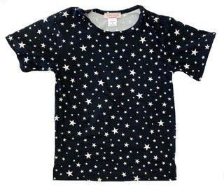 Tweenstyle by Stoopher Black w/White Stars Tee, Tweenstyle, cf-size-10, cf-size-12, cf-type-top, cf-vendor-tweenstyle, CM22, Sparkle by Stoopher, Stars Tee, Tweenstyle, Tweenstyle by Stoopher