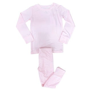 In My Jammers Solid Rose L/S 2pc PJ Set, In My Jammers, Bamboo, Bamboo Pajamas, cf-size-4t, cf-size-5t, cf-type-pajamas, cf-vendor-in-my-jammers, In My Jammers, In My Jammers L/S 2pc PJ Set, 