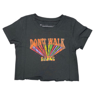 Prince Peter Tween Don't Walk Dance Black Crop Tee, Prince Peter Collection, Crop Tee, Dance, Dance Tee, dancer, Distressed, Distressed Crop Tee, Don't Walk Dance, Love, Prince Peter, Prince 