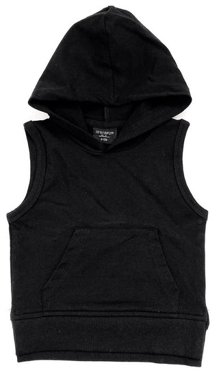 Little Bipsy Sleeveless Hoodie - Black, Little Bipsy Collection, CM22, Els PW 5060, JAN23, Little Bipsy, Little Bipsy Black, Little Bipsy Black Sleeveless Hoodie, Little Bipsy Collection, Lit