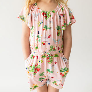 Posh Peanut Annabelle Flutter Sleeve Romper, Posh Peanut, Annabelle, cf-size-3t-4t, cf-size-7y-8y, cf-type-romper, cf-vendor-posh-peanut, Flutter Sleeve Romper, Jumpsuit, Posh Peanut, Posh Pe