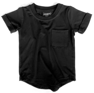 Little Bipsy Bamboo Pocket Tee - Black, Little Bipsy Collection, Bamboo Pcket Tee, Bamboo Pocket Tee, CM22, JAN23, Little Bipsy, Little Bipsy Bamboo Pocket Tee, Little Bipsy Bamboo Pocket Tee