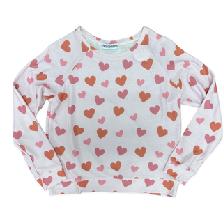 Brokedown Clothing Women's Floating Hearts Pink Sweatshirt, Brokedown Clothing, Brokedown Clothing, Brokedown Clothing Heart Sweatshirt, Brokedown Clothing Mommy & Me, Brokedown Clothing Vale