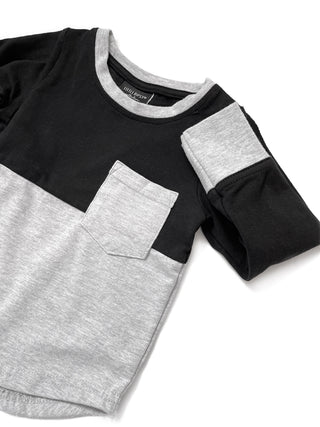 Little Bipsy Block Pocket L/S Tee - Black, Little Bipsy Collection, JAN23, Little Bipsy, Little Bipsy Black, Little Bipsy Block Pocket L/S Tee, Little Bipsy Fall 2021, Little Bipsy Tee, Tee -