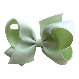 Medium Overlay Grosgrain Bow on Clippie (55+ Colors), Wee Ones, cf-size-antique-white, cf-size-aqua, cf-size-black, cf-size-blue-vapor, cf-size-charcoal, cf-size-coffee, cf-size-colonial-rose