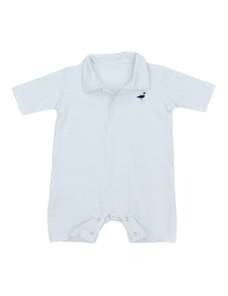 Properly Tied LD Baby Jackson Polo Shortall in Powder Blue Stripe, Properly Tied, Baby Shortall, cf-size-0-3-months, cf-type-baby-&-toddler-outfits, cf-vendor-properly-tied, CM22, Jackson, LD