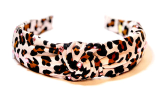 Bari Lynn Suede Animal Print Twist Knot Headband with Crystals, Bari Lynn, Bari Lynn, Bari Lynn Headband, Bari Lynn Headbands, Bari Lynn Suede Animal Print Twist Knot, Bari Lynn Suede Animal 