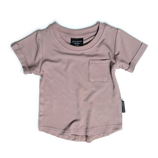 Little Bipsy Pocket Tee - Dusty Plum, Little Bipsy Collection, Bamboo Pcket Tee, Bamboo Pocket Tee, CM22, JAN23, LBSS22, Little Bipsy, Little Bipsy Bamboo Pocket Tee, Little Bipsy Basic Tee, 