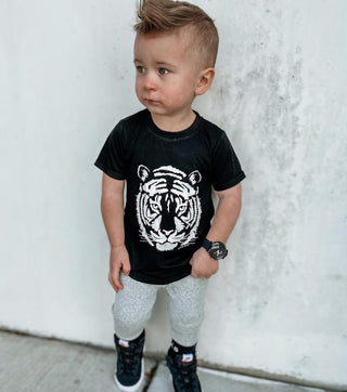 Little Bipsy Tiger Bamboo S/S Tee, Little Bipsy Collection, JAN23, Little Bipsy, Little Bipsy Black, Little Bipsy Spring 2021, Little Bipsy Tee, Little Bipsy Tiger, Little Bipsy Tiger Bamboo 