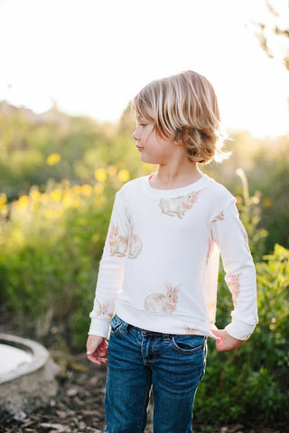 Brokedown Clothing Kid's Bunny Sweatshirt, Brokedown Clothing, Brokedown Clothing, Brokedown Clothing Bunny, Brokedown Clothing Easter, Brokedown Clothing Easter Tee, Brokedown Clothing Kid's