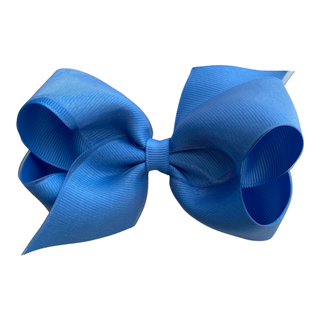 Medium Overlay Grosgrain Bow on Clippie (55+ Colors), Wee Ones, cf-size-antique-white, cf-size-aqua, cf-size-black, cf-size-blue-vapor, cf-size-charcoal, cf-size-coffee, cf-size-colonial-rose