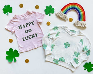 Brokedown Clothing Kid's Happy Go Lucky Pink Tee, Brokedown Clothing, Brokedown Clothing, Brokedown Clothing Happy Go Lucky, Brokedown Clothing Kid's, Brokedown Clothing Kid's Happy Go Luck P