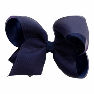 Medium Overlay Grosgrain Bow on Clippie (55+ Colors), Wee Ones, cf-size-antique-white, cf-size-aqua, cf-size-black, cf-size-blue-vapor, cf-size-charcoal, cf-size-coffee, cf-size-colonial-rose