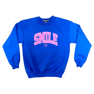 Prince Peter Tween Smile Varsity Sweatshirt - Royal, Prince Peter Collection, Prince Peter, Prince Peter Collection, Prince Peter Pullover, Prince Peter Smile, Prince Peter Sweatshirt, Prince