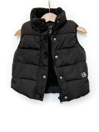 Little Bipsy Sherpa Lined Puffer Vest - Black, Little Bipsy Collection, Black, cf-size-9-10y, cf-type-vest, cf-vendor-little-bipsy-collection, JAN23, Little Bipsy, Little Bipsy Collection, Li