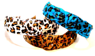 Bari Lynn Suede Animal Print Twist Knot Headband with Crystals, Bari Lynn, Bari Lynn, Bari Lynn Headband, Bari Lynn Headbands, Bari Lynn Suede Animal Print Twist Knot, Bari Lynn Suede Animal 