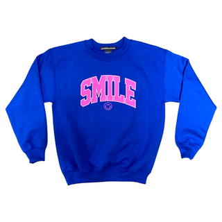 Prince Peter Tween Smile Varsity Sweatshirt - Royal, Prince Peter Collection, Prince Peter, Prince Peter Collection, Prince Peter Pullover, Prince Peter Smile, Prince Peter Sweatshirt, Prince