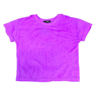 FBZ Solid Neon Purple S/S Tee, Flowers By Zoe, cf-size-4, cf-size-5, cf-type-shirts-&-tops, cf-vendor-flowers-by-zoe, FBZ, Flowers By Zoe, Global Love, Neon Purple, Top, Shirts & Tops - Basic