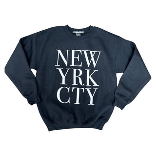 Prince Peter NYC Block Print Sweatshirt - Black, Prince Peter Collection, cf-size-large-10, cf-type-sweatshirt, cf-vendor-prince-peter-collection, New York, New York City, NYC Block Print Swe