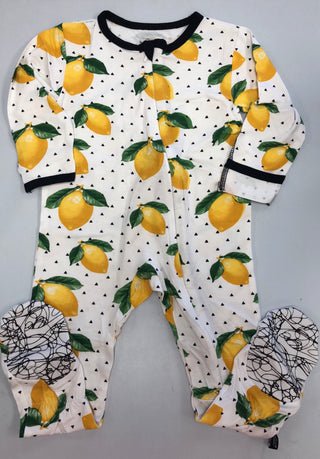 Peregrine Kidswear Lemons Premium Footie, Peregrine Kidswear, Bamboo Footie, Black Friday, CM22, Cyber Monday, Els PW 5060, Els PW 8258, End of Year, End of Year Sale, Footed Sleeper, Footie,