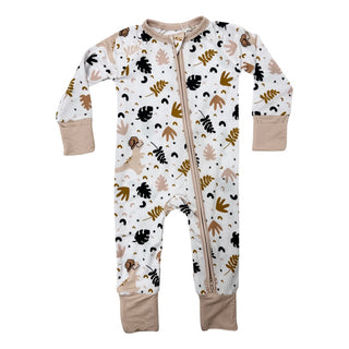 In My Jammers Dino Dude Zipper Romper, In My Jammers, Bamboo, Bamboo Pajamas, cf-size-12-18-months, cf-size-18-24-months, cf-size-2t, cf-size-6-9-months, cf-type-pajamas, cf-vendor-in-my-jamm