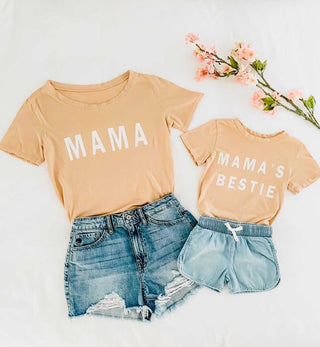 Brokedown Clothing Kid's Mama's Bestie Tee in Gold Haze, Brokedown Clothing, Brokedown Clothing, Brokedown Clothing Kid's, Brokedown Clothing Kid's Mama's Bestie Tee, Brokedown Clothing Kid's